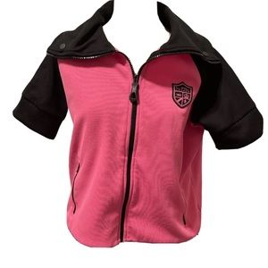 LRL‎ Lauren Ralph Lauren Active Wear Women's Zip Up Shirt Pink SZ M pre owned